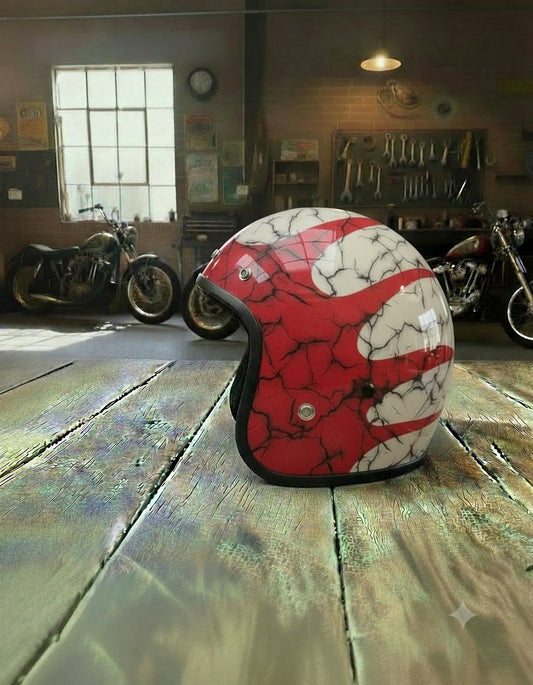 Retro Helmet - Flat Cracked