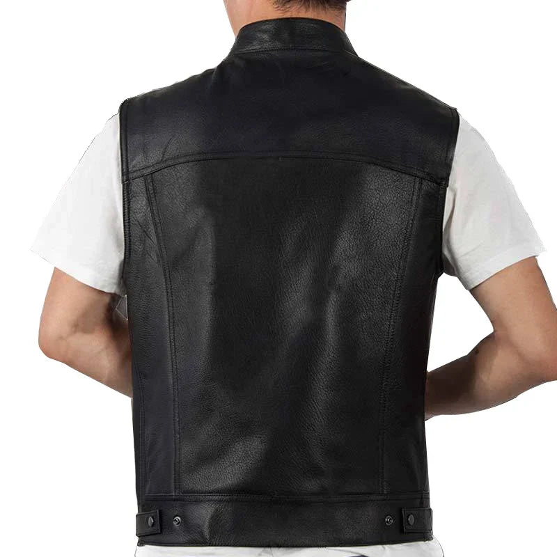 MC Leather Vest - Anarchy