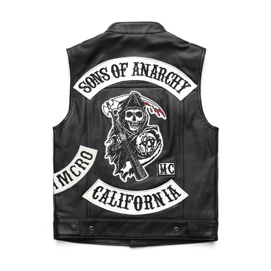MC Leather Vest - Anarchy