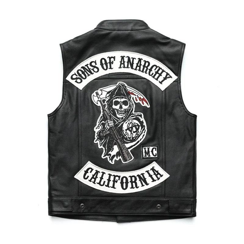 MC Leather Vest - Anarchy