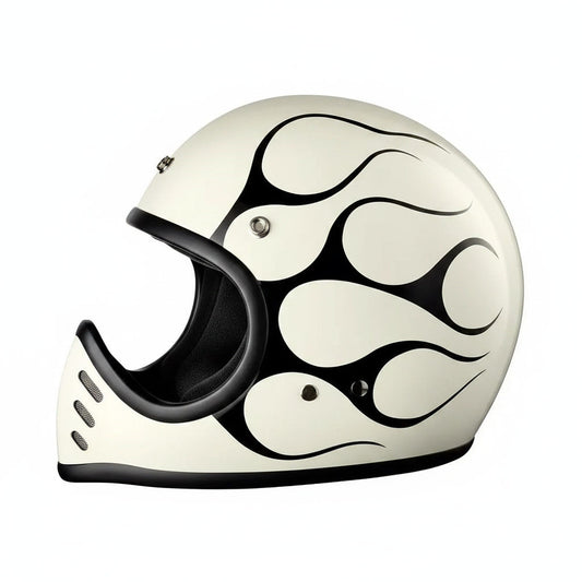 Retro Helmet Shield - Ghost