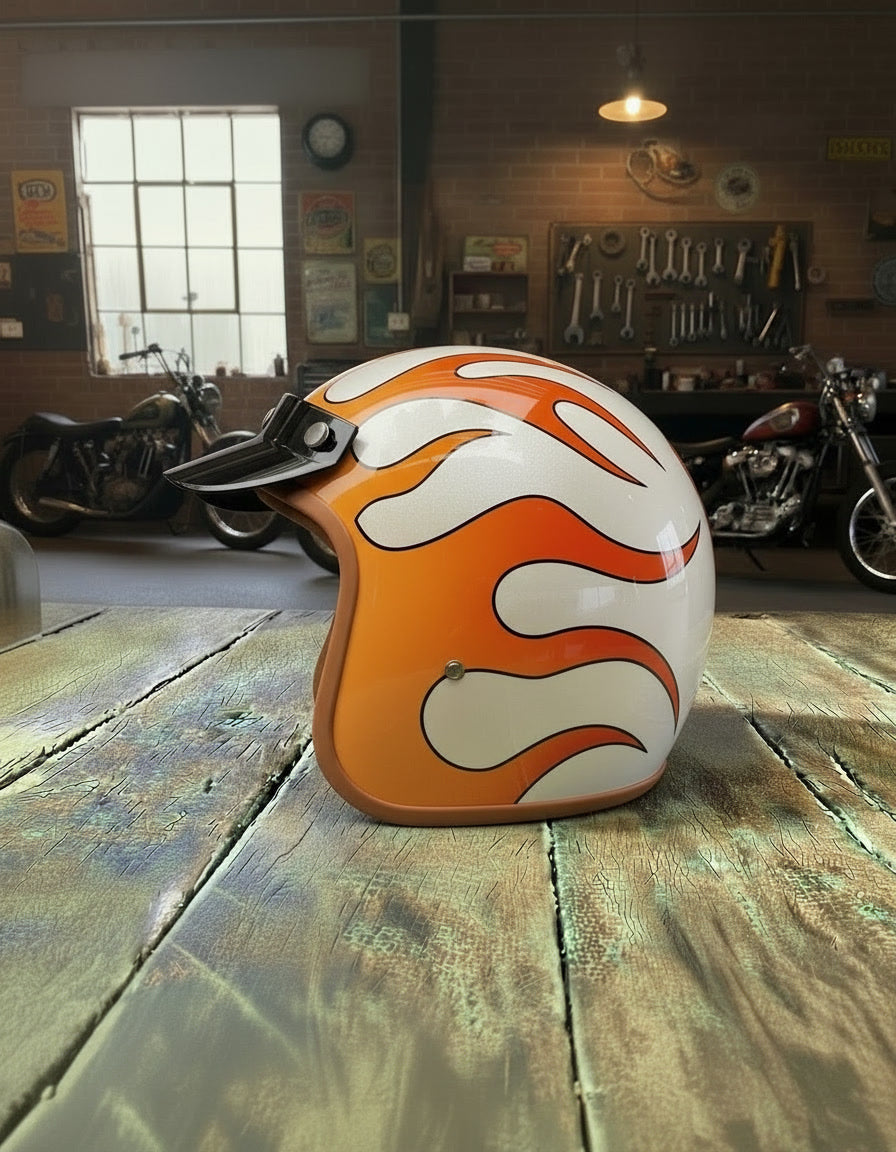 Retro Helmet - Ghost