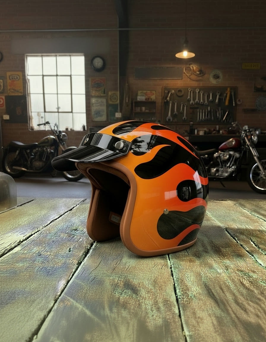 Retro Helmet – Hellfire