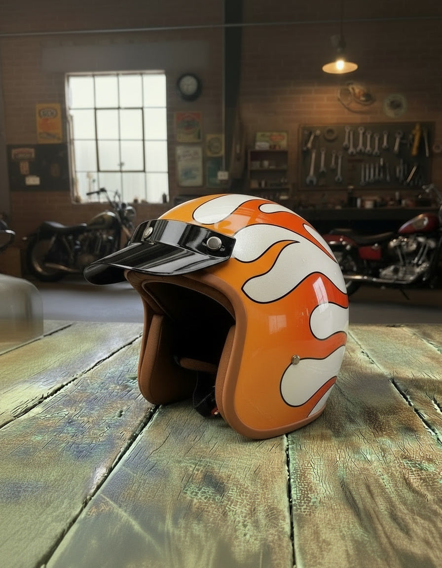Retro Helmet - Ghost