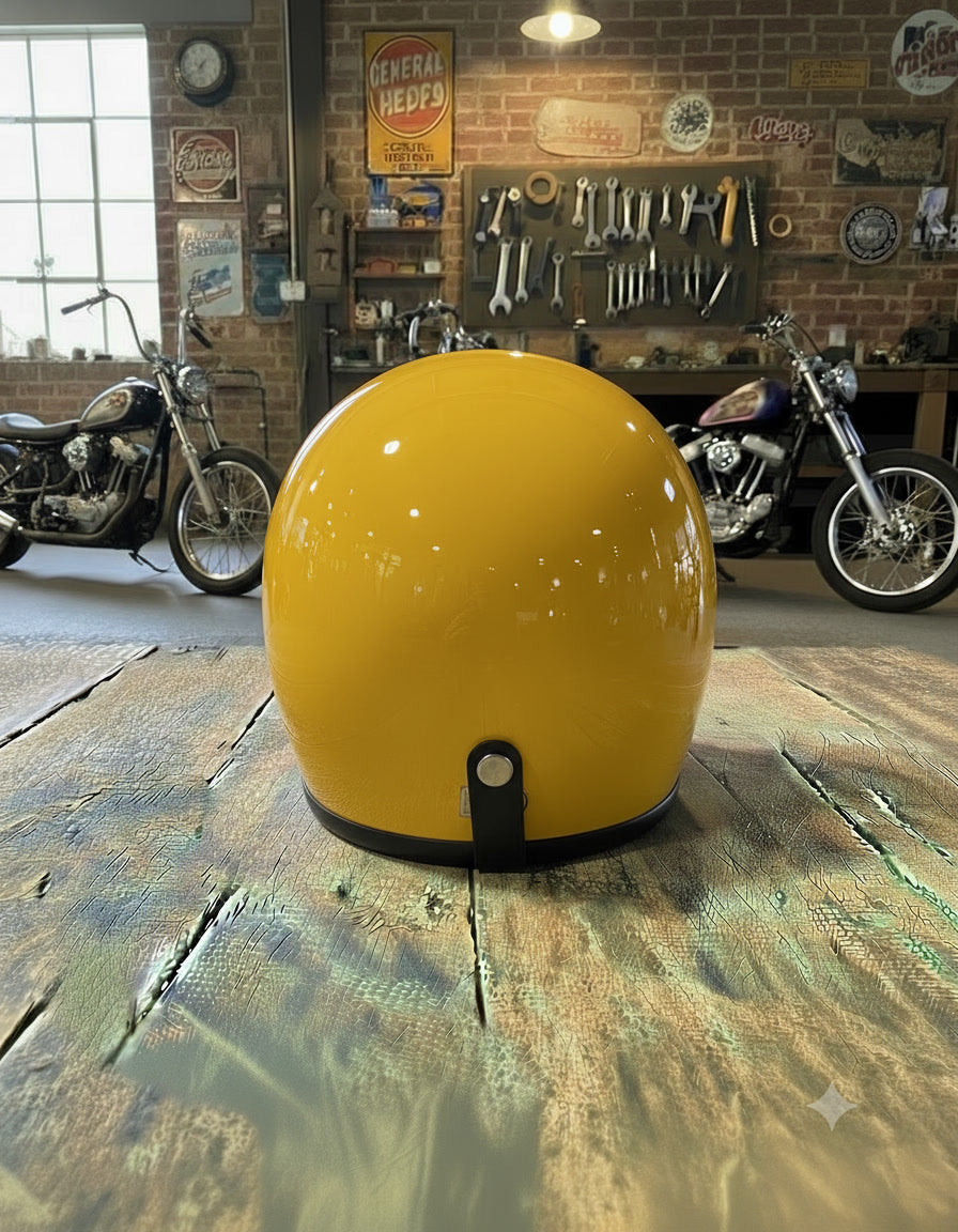 Retro Helmet - Yellow