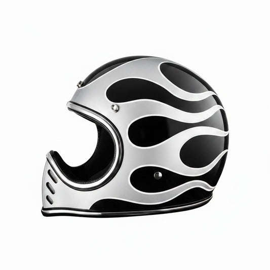 Retro Helmet Shield - Smoke