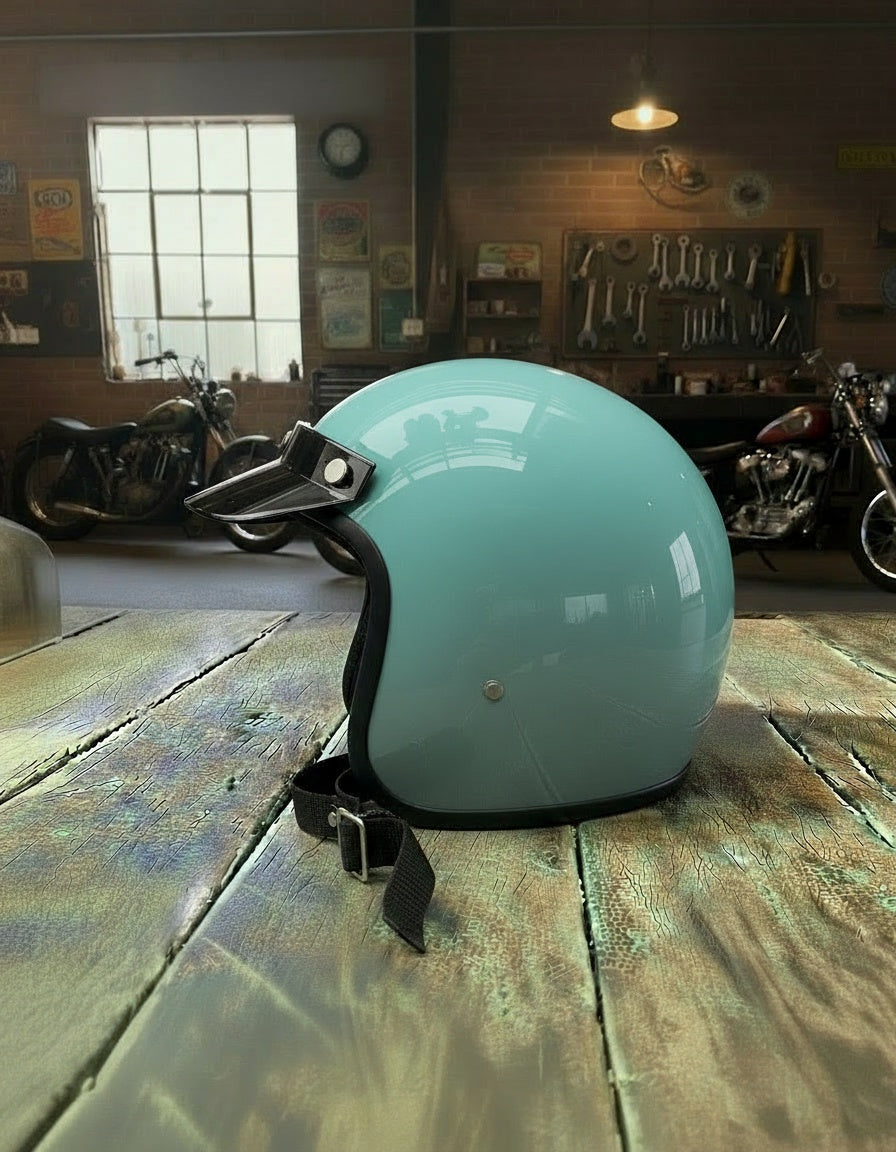 Retro Helmet - Aqua