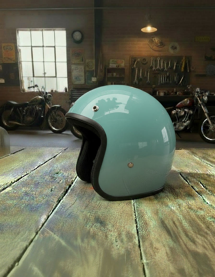 Retro Helmet - Aqua