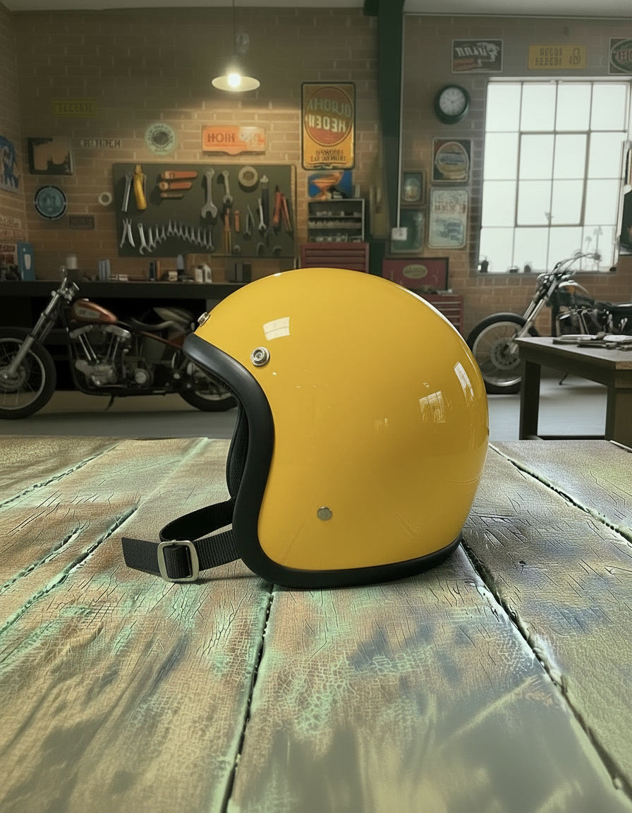 Retro Helmet - Yellow